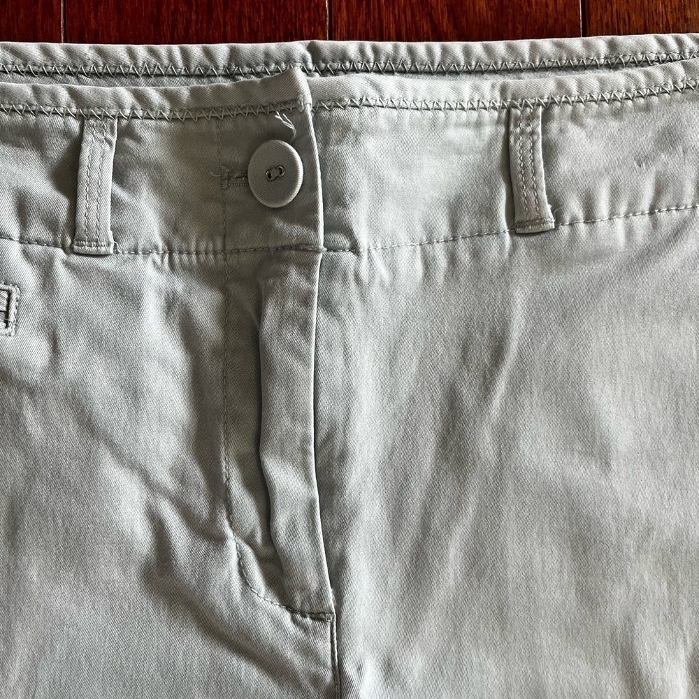 TALBOTS pale mint green signature slim crop pants - Picture 9 of 9